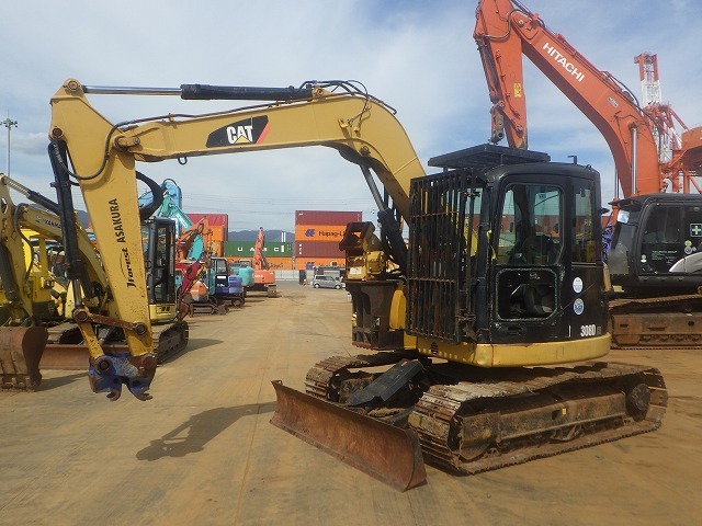CAT 308DCR ★ Excavator ★ 450G, BLADE, PIPING, A/C, QUICK HITCH, W/ HARVESTER