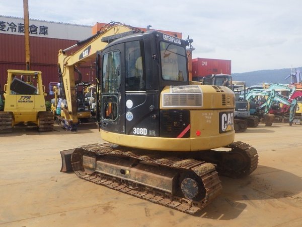 CAT 308DCR ★ Excavator ★ 450G, BLADE, PIPING, A/C, QUICK HITCH, W/ HARVESTER - Image 3