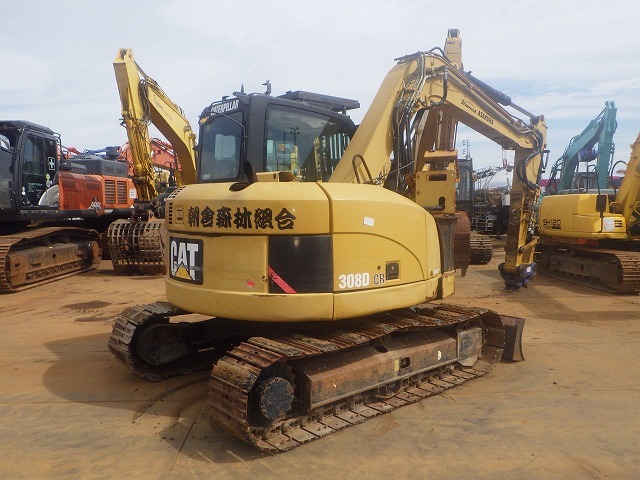 CAT 308DCR ★ Excavator ★ 450G, BLADE, PIPING, A/C, QUICK HITCH, W/ HARVESTER