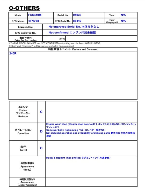 FURUKAWA FCS410M ★ Other ★ 240R - Image 2