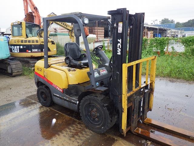 TCM FD35T3S ★ Forklift ★ 3m, 3000kg, SIDE SHIFT Engine doesn't start 不動車