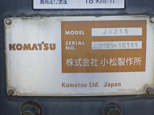 KOMATSU JW215 ★ Road Equipment ★ CNP - Image 67