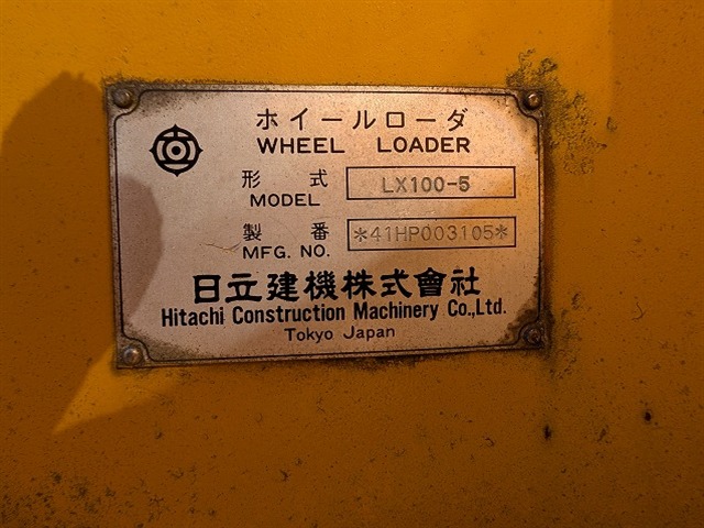 HITACHI LX100-5 ★ Loader(Crawled/Wheeled) ★ CAB, V-Plow, Piping, A/C, 54,818km