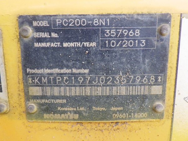 KOMATSU PC200-8N1 ★ Excavator ★ 800G, ROPS CAB, ARM CRANE, A/C, MULTI - Image 71