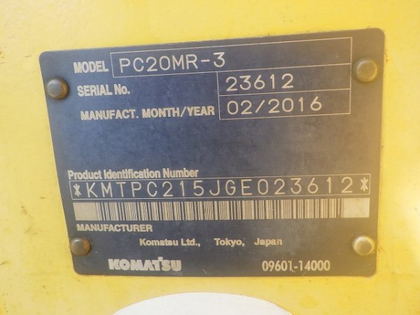 KOMATSU PC20MR-3 ★ Mini Excavator ★ 250R, ROPS CNP, PIPING, MULTI - Image 62