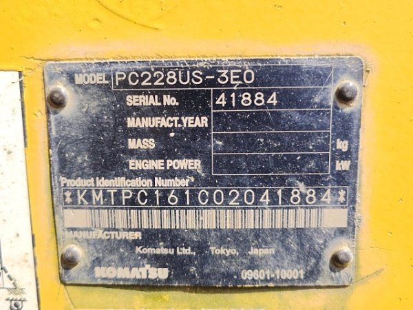 KOMATSU PC228US-3E0 ★ Excavator ★ 700G, ARM CRANE, A/C, MULTI - Image 62