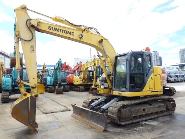 SUMITOMO SH125X-6 ★ Excavator ★ 500G+PAD, ROPS CAB, BLADE, ARM CRANE, A/C, MULTI - Image 1