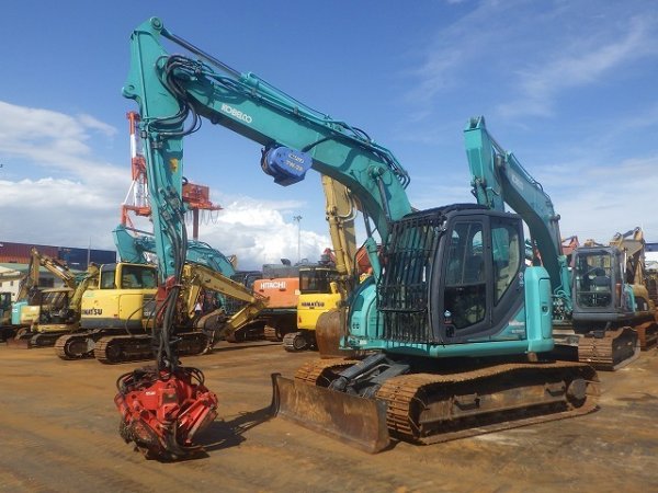 KOBELCO SK135SR-3F ★ Excavator ★ 600G, ROPS CAB, PROCESSOR (GP35A-641), BLADE, COM-PIPING (5), A/C, MULTI, WINCH - Image 1