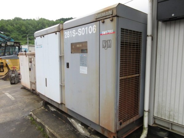 AIRMAN STATIONARY_COMPRESSOR_3unitsSet ★ Generator & Compressor ★ Not checked operation & availability of missing parts 動作及び欠品の有無未確認 - Image 26