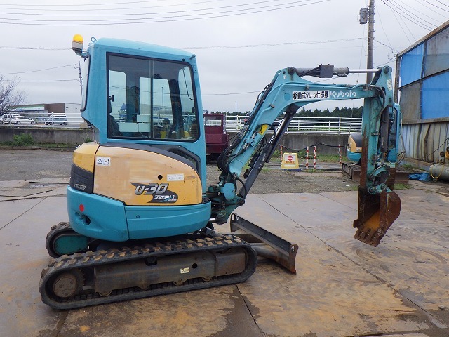 KUBOTA U-30-5 ★ Mini Excavator ★ 300R, CAB, PIPING, ARM CRANE, MASTER KEY