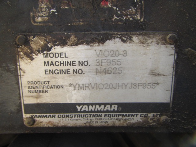YANMAR VIO20-3 ★ Mini Excavator ★ 250R, TOPS CNP, PIPING, MULTI