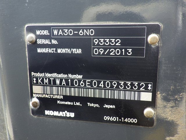 KOMATSU WA30-6N0 ★ Loader(Crawled/Wheeled) ★ CNP, BKT