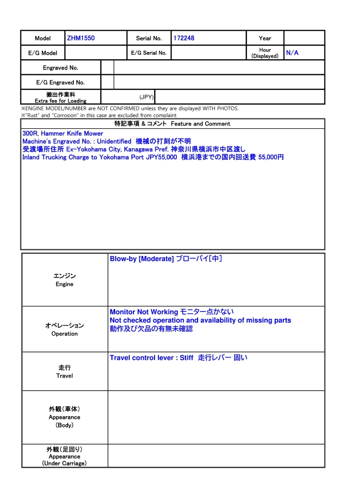 ZENOHA ZHM1550 ★ Other ★ 300R, Hammer Knife Mower