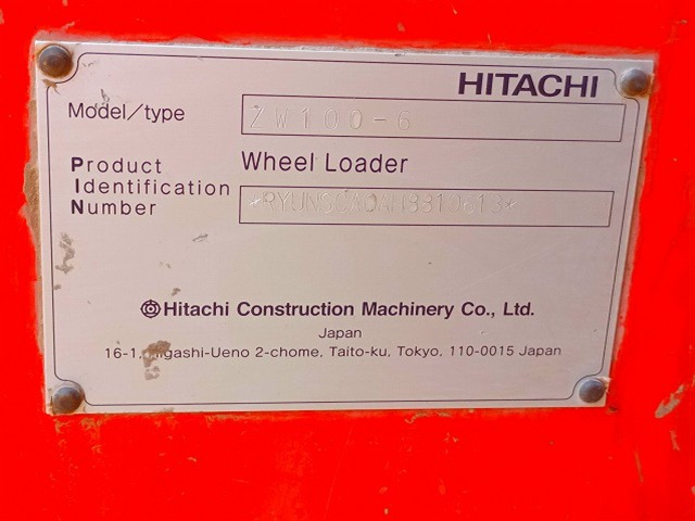 HITACHI ZW100-6 ★ Loader(Crawled/Wheeled) ★ ROPS CAB, GRAPPLE BKT, A/C, EPA