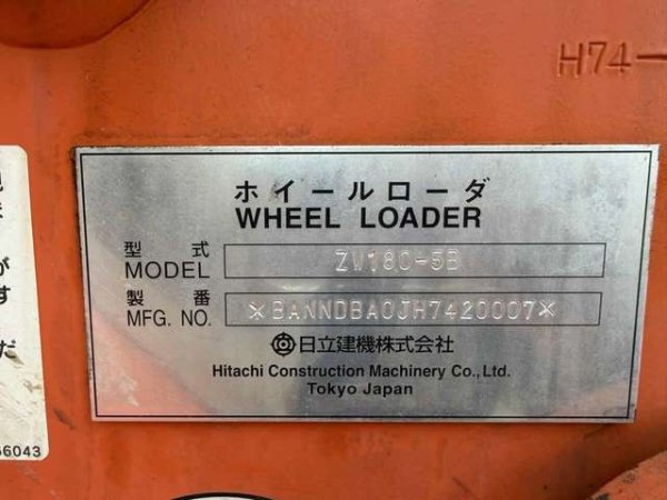 HITACHI ZW180-5B ★ Loader(Crawled/Wheeled) ★ CAB, BKT, A/C, 3,830km - изображение 55