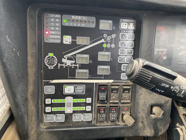 KOBELCO RK250-3 ★ Crane ★ Hook(Sub only), H-Outrigger, 32,566km(Odo meter Not working 走行距離メーター故障）, 揚検なし