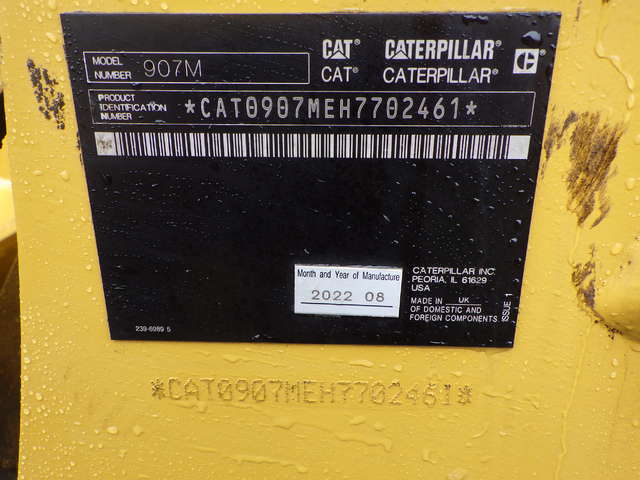 CAT 907M ★ Loader(Crawled/Wheeled) ★ CAB, BKT, Piping, Q/H, 建機工譲渡証なし