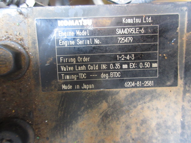 KOMATSU PC128US-10 ★ Excavator ★ 500G, STD Bucket, Blade, M/L, Arm Crane, A/C