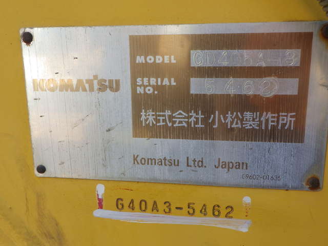 KOMATSU GD405A-3 ★ Road Equipment ★ CAB, Blade, SCARIFIER, A/C
