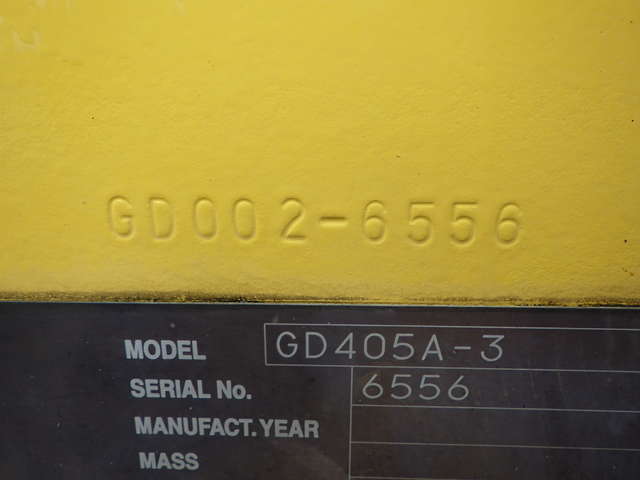 KOMATSU GD405A-3 ★ Road Equipment ★ CNP, Blade, SCARIFIER, 一時抹消あり