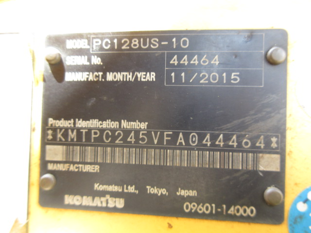 KOMATSU PC128US-10 ★ Excavator ★ 500G, STD Bucket, Blade, M/L, Arm Crane, A/C
