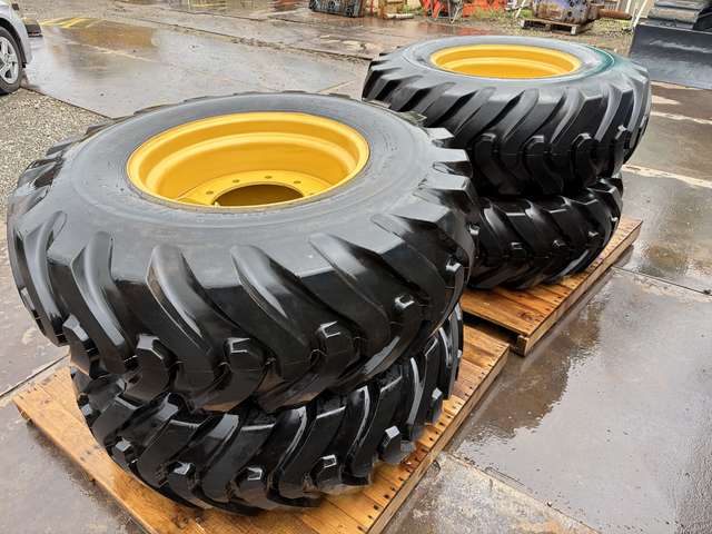 YOKOHAMA TIRE_4pcs ★ Parts & Attachment ★ Unused, 16.9-24-10PLY, w/Rim, for 910(lcurrent model)