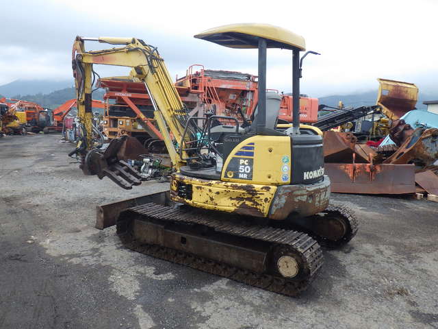 KOMATSU PC50MR-2 ★ Excavator ★ G, CNP, Rotary Grapple, Piping, Blade