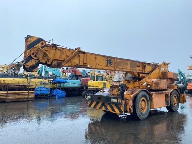 KOBELCO RK250-3 ★ Crane ★ Hook(Sub only), H-Outrigger, 32,566km(Odo meter Not working 走行距離メーター故障）, 揚検なし