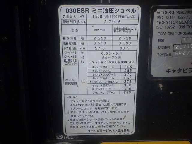 CAT 030ESR ★ Mini Excavator ★ 300R, CNP, 2WAY MULTI - 画像 (60)