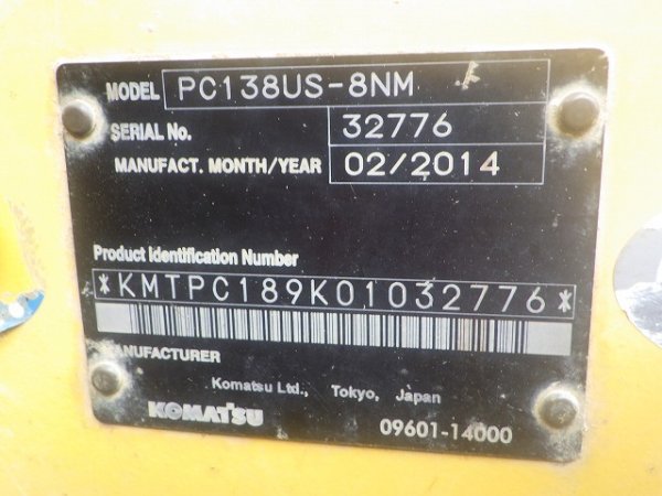 KOMATSU PC138US-8NM ★ Excavator ★ 500G+PAD, ROPS CAB, ROTARY GRAPPLE, BLADE, 5PIPING, A/C, MULTI, WINCH - Image 69