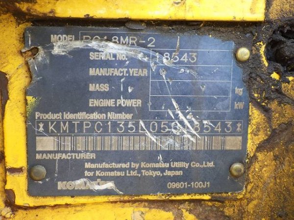 KOMATSU PC18MR-2 ★ Mini Excavator ★ 230G+PAD, PIPING, W/(COVER,HOSE,PIPING) - Image 55