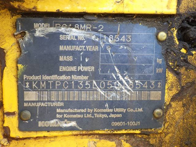 KOMATSU PC18MR-2 ★ Mini Excavator ★ 230G+PAD, PIPING, W/(COVER,HOSE,PIPING)