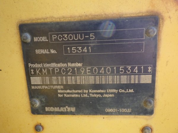 KOMATSU PC30UU-5 ★ Mini Excavator ★ 300R, CNP, BLADE, EPA - Image 71