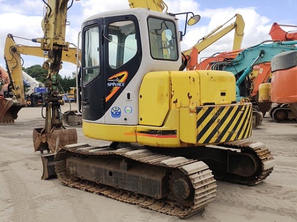 SUMITOMO SH75X-3 ★ Excavator ★ 450G+PAD,TELESCOPIC ARM, CLAMSHELL BUCKET, BLADE, A/C - Image 4