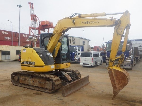 SUMITOMO SH75X-6A ★ Excavator ★ 450G+PAD, BLADE, ARM CRANE, A/C, MULTI - Image 4