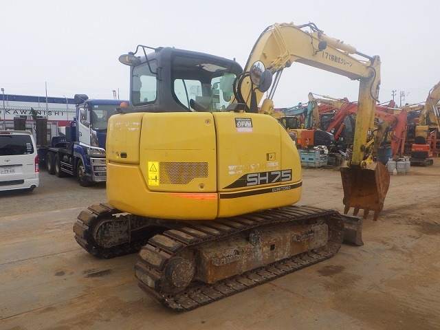 SUMITOMO SH75X-6A ★ Excavator ★ 450G+PAD, BLADE, ARM CRANE, A/C, MULTI