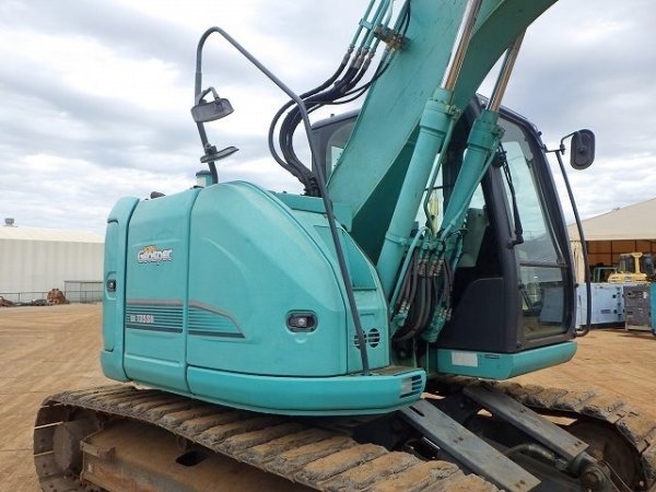 KOBELCO SK135SR-3 ★ Excavator ★ 500G+PAD, ROPS CAB, BLADE, ARM CRANE, A/C, MULTI - Image 6