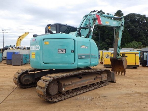 KOBELCO SK135SR-3 ★ Excavator ★ 500G+PAD, ROPS CAB, BLADE, ARM CRANE, A/C, MULTI - Image 7