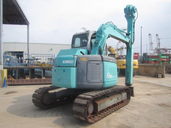 KOBELCO SK60SR-1E ★ Excavator ★ 450G+PAD, SLIDE CAB, TELESCOPIC ARM, CLAMSHELL BKT, BLADE, A/C - Image 6