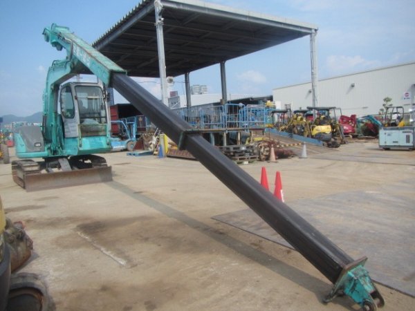 KOBELCO SK60SR-1E ★ Excavator ★ 450G+PAD, SLIDE CAB, TELESCOPIC ARM, CLAMSHELL BKT, BLADE, A/C - Image 12