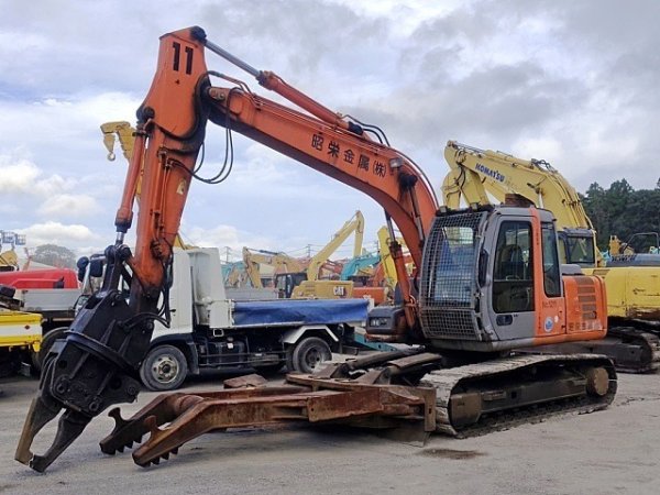 HITACHI ZX120 ★ Excavator ★ 500G+PAD, ROTARY CUTTER, CLAMP ARM, 5PIPING, A/C - Image 1
