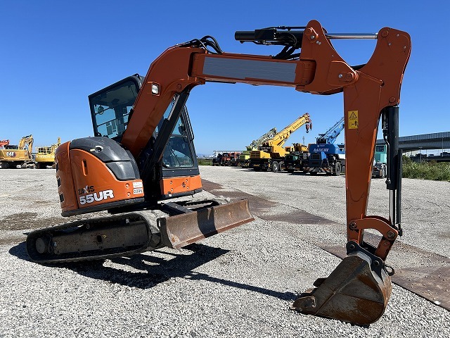 HITACHI ZX55UR-5B ★ Excavator ★ 400R, TOPS CAB, Blade, Arm-Crane, Offset-Boom, Multi, w/BKT ×2, 建機工譲渡書
