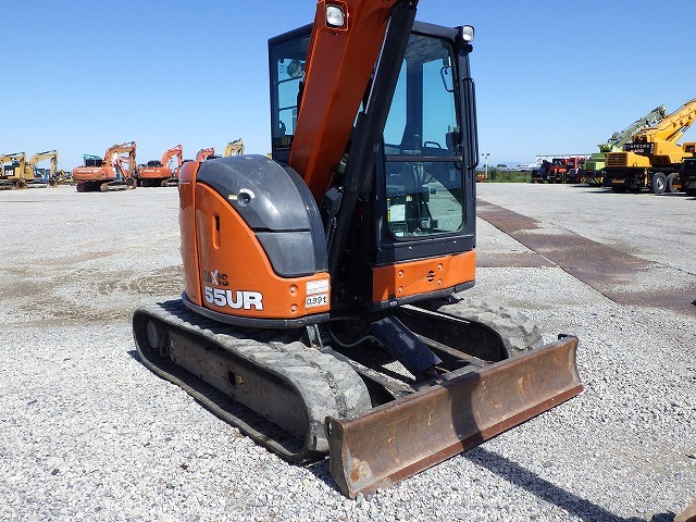 HITACHI ZX55UR-5B ★ Excavator ★ 400R, TOPS CAB, Blade, Arm-Crane, Offset-Boom, Multi, w/BKT ×2, 建機工譲渡書