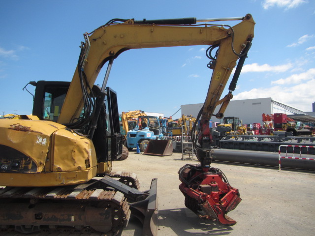 CAT 308DCR ★ Excavator ★ 450G+PAD, COM-Piping, Blade, A/C, EPA, IWAFUJI Processor GP-25A