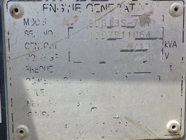 AIRMAN SDG13S-7 ★ Generator & Compressor ★ Generator, 13KVA - Image 45