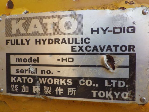 KATO HD512E ★ Excavator ★ 500G - Image 71