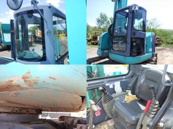 KOBELCO SK75UR-5 ★ Excavator ★ 450G+PAD, Arm Crane, Blade, Offset Boom, A/C, Multi - Image 60