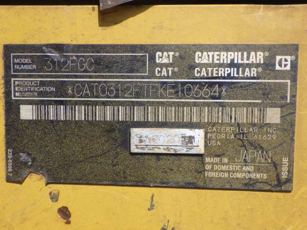 CAT 312FGC ★ Excavator ★ 500G, Hydraulic Fork, Piping, A/C, EPA - Image 73