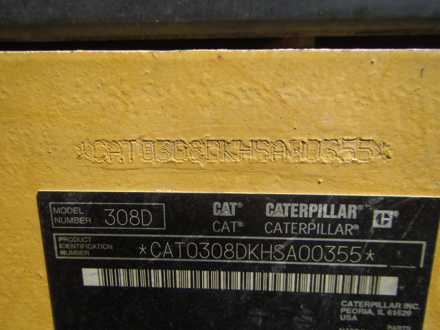 CAT 308DCR ★ Excavator ★ 450G+PAD, COM-Piping, Blade, A/C, EPA, IWAFUJI Processor GP-25A
