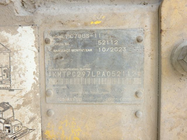 KOMATSU PC78US-11 ★ Excavator ★ 450G+Pad, Blade, M/L, A/C, w/o Attachments